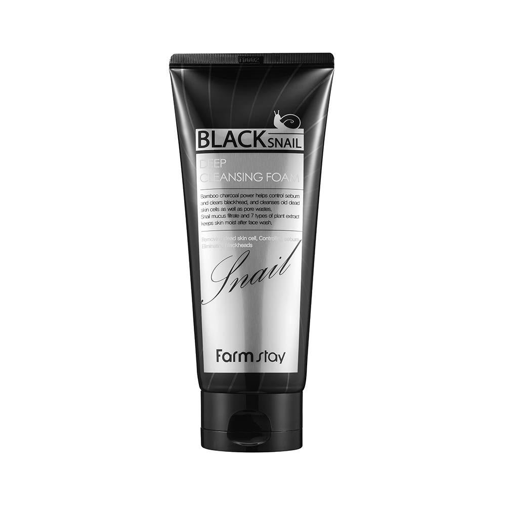 Farmstay Black Snail Tiefenreinigungs-Schaum (180ml) - Tiefenreinigung & Feuchtigkeitspflege