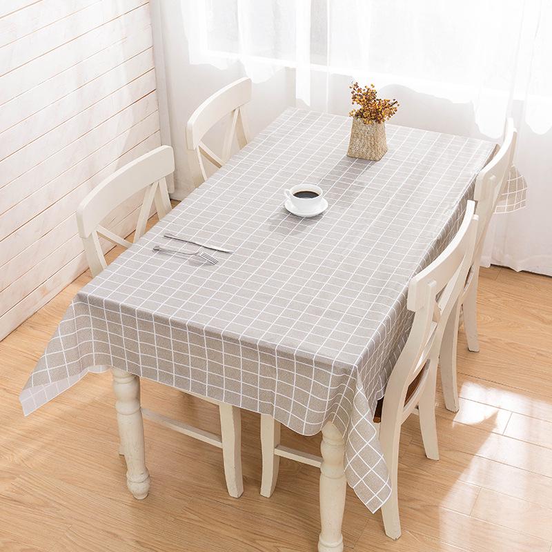 Waterproof Non-Slip Plaid Tablecloth for Dining & Coffee Tables