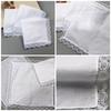 Lace Edge Handkerchief for Kids Male Women Elderly Handkerchief Pocket Handkerchief for Wedding Gift