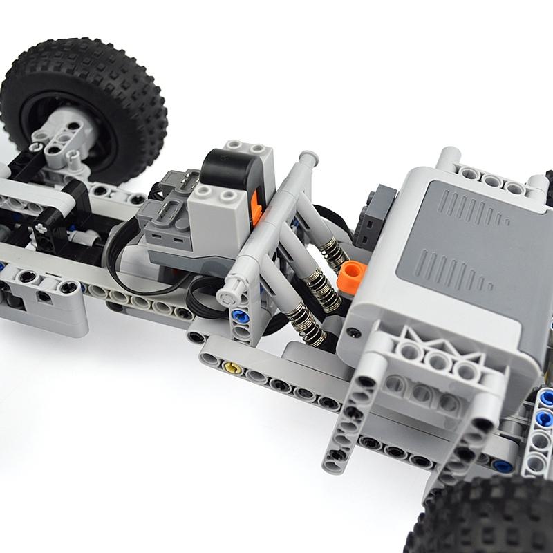 MOC Technical Building Blocks Racing Car Remote Control Electric RC Car Power Function Motor Parts For Children Gifts Leduo