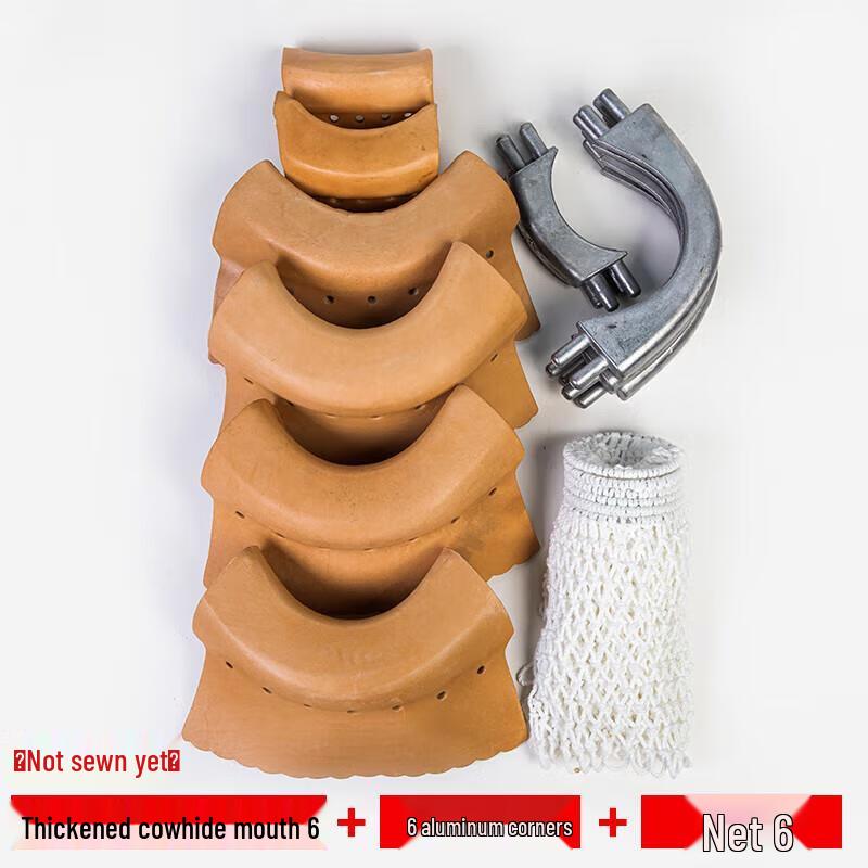 Thickened DIY Pool Table Pocket Set with Cowhide & Aluminum Corners