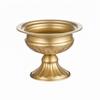 Gold Pedestal Bowl Centerpiece Elegant Compote Vase Long-Lasting