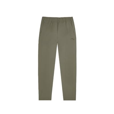 Solid Color Mid-Rise Comfortable Breathable Versatile Straight-Leg Business Commuter Sports Casual Pants Men Bottoms Dark-Green 152537501D-2