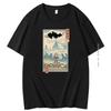 Summer Cotton Tshirt Fire Dragon Ukiyoe Graphic T Shirts Casual Tees Summer Hombre Oversized Tee Harajuku Shirt Men Clothing