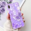 For Huawei Y5 (2019) Phone Case Y5 2019 AMN-LX9 Elegant Floral Cat Painted Soft Silicone Transparent TPU Cases