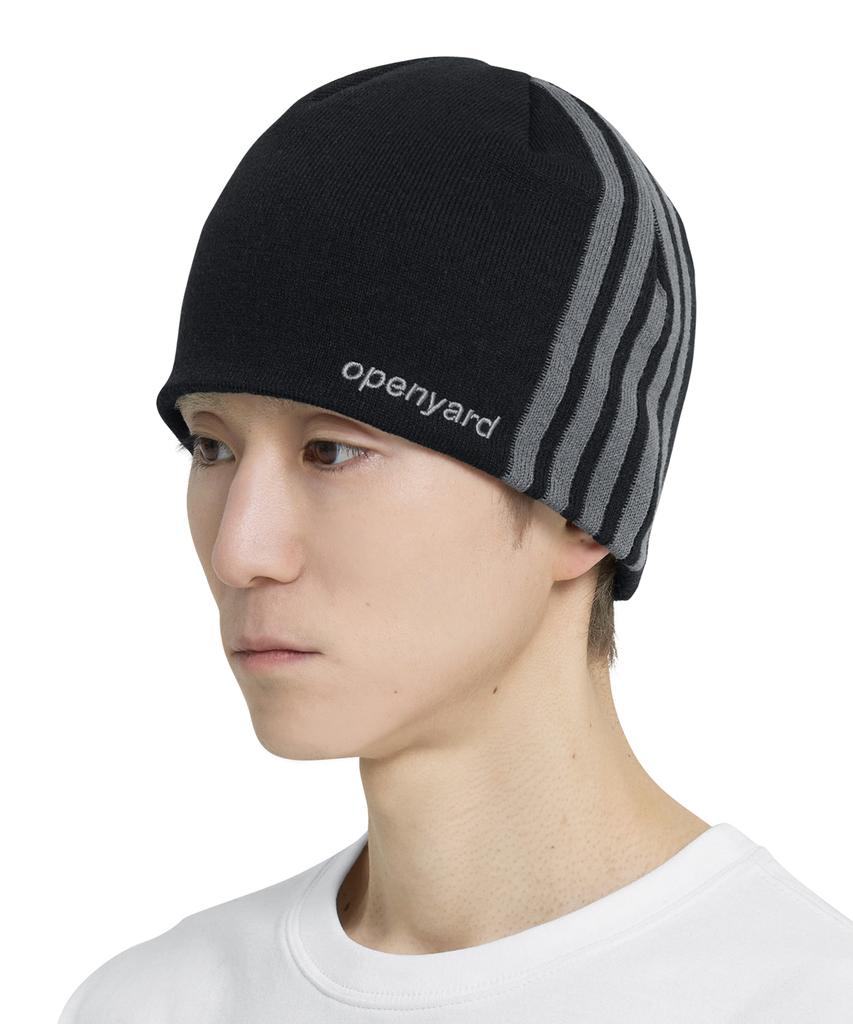 Opeunyadeu(Owai) Lined Logo Beanie - Black