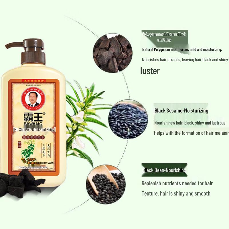 BaWang Fo-Ti Black & Shine Shampoo