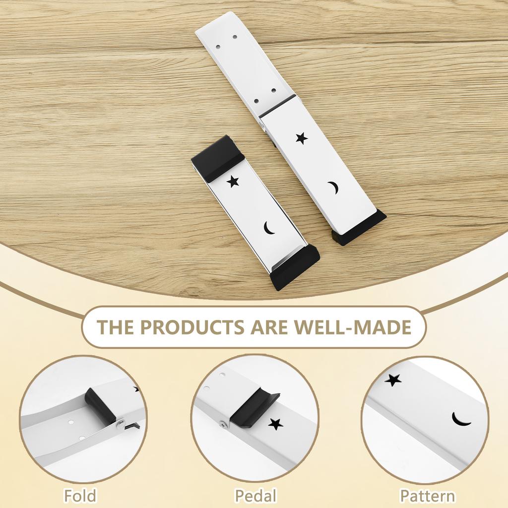 2Pcs Door Stoppers Stainless Steel Practical Kick Down Door Stop  door hardware Door close prevention Door stop door closer