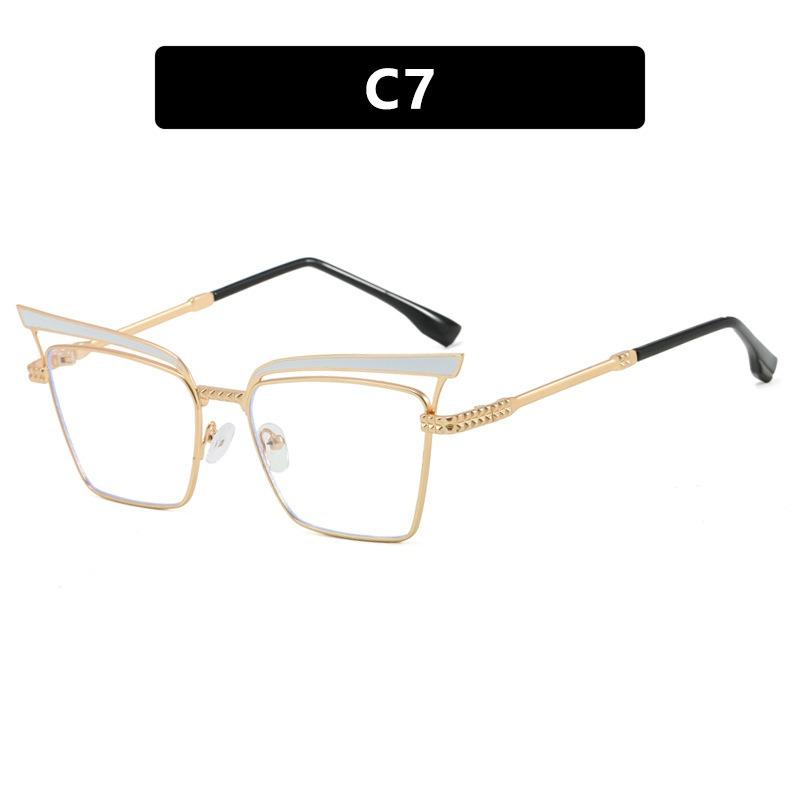 Metal Sunglasses Men UV400 Sun Glasses Women Eyeglasses Frame Driving Beach Bike Travel Anti Glare Shade Eyewear