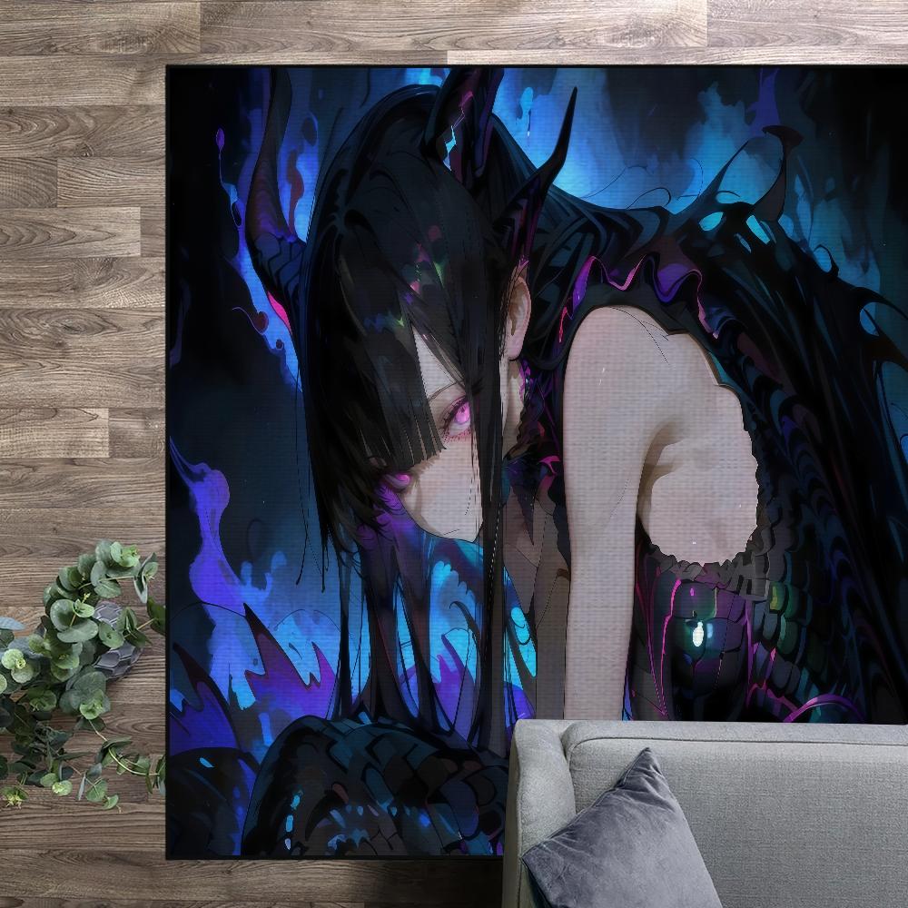 Anime-Mädchen H-Horn Kleiner Teppich Nachttisch Küche Bad Wohnen Zuhause Haus Schlafzimmer Fußmatte Fußabtreter Teppich Dekoration