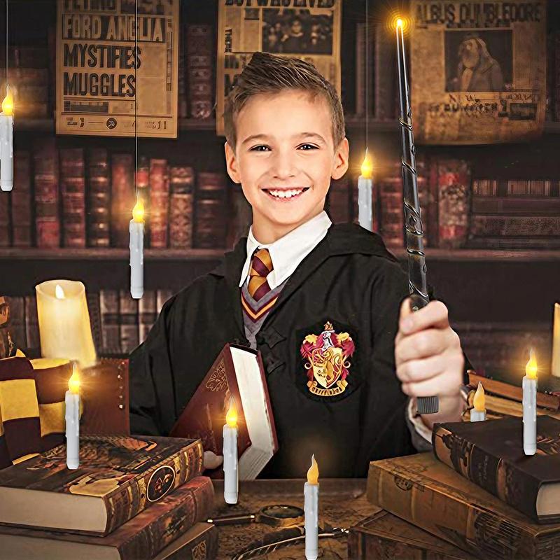 6/12PCS Christmas LED Flameless Candles Remote Control Floating Candles for Party Church Halloween Home Decoration