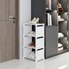 high quality4/6/8-Tier Entryway Shoe Rack and Storage Cabinet, Easy Assembly, Modular Design, Black and White Options, Space-Saving, Suitable for