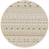 Round Rug NOVO Strado Modern Beige Oriental Pattern for the Living Room Sahara 100x100 Cm
