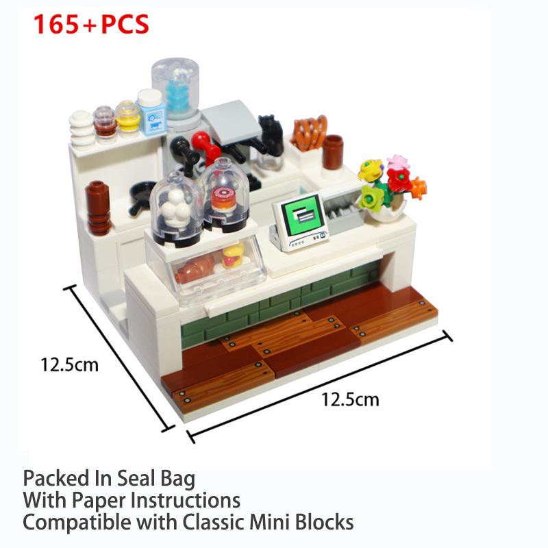 City-District First-Class Construction-Blocks High-Standard Moc Bakery Shop Construction-Set Construction Pieces Premium-Quality Bread