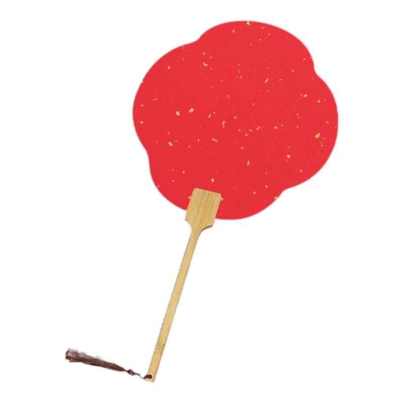 Blank Rice Paper Fan Round Fan Paper Hand Fan Wedding Fan Decorative Painting Fan Blank Fan Kids