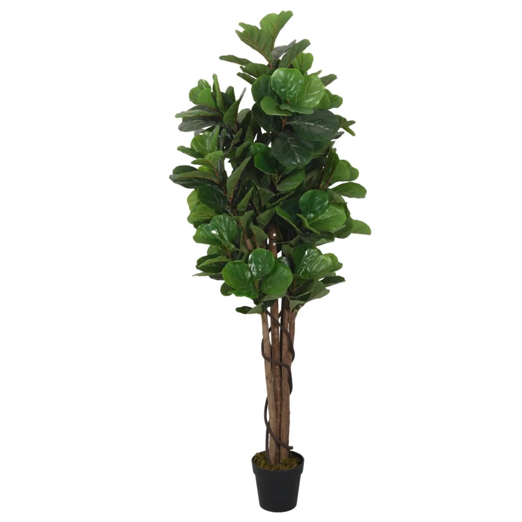 Vidaxl Sztuczny Figowiec Dębolistny, 232 Liście, 180 Cm, Zielony