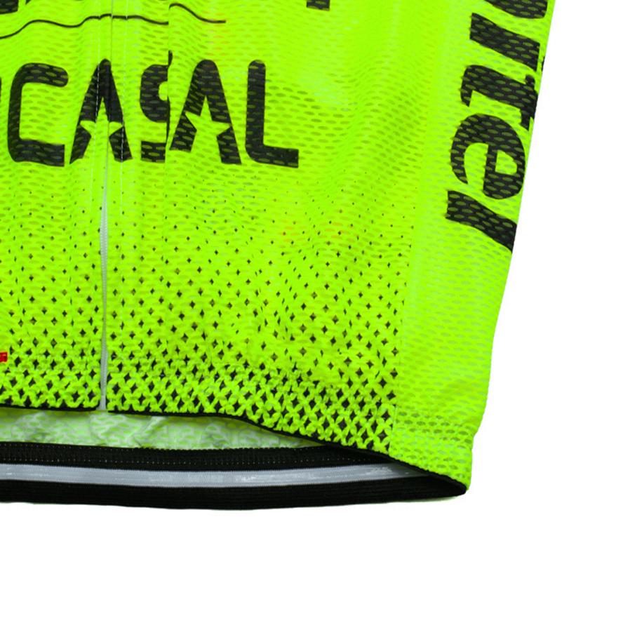 Fluor Yellow Cycling Jersey GLASSDRIVE Team Bike Maillot Jersey Shorts Suit Men 20D Road Ropa Bicycl Tshirt Pants Clothing