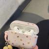 Pink Polka Dot Bear + Tableware Pendant Apple Wireless Bluetooth AirPods Pro1 Earphone Cover Protective Case 1st Generation