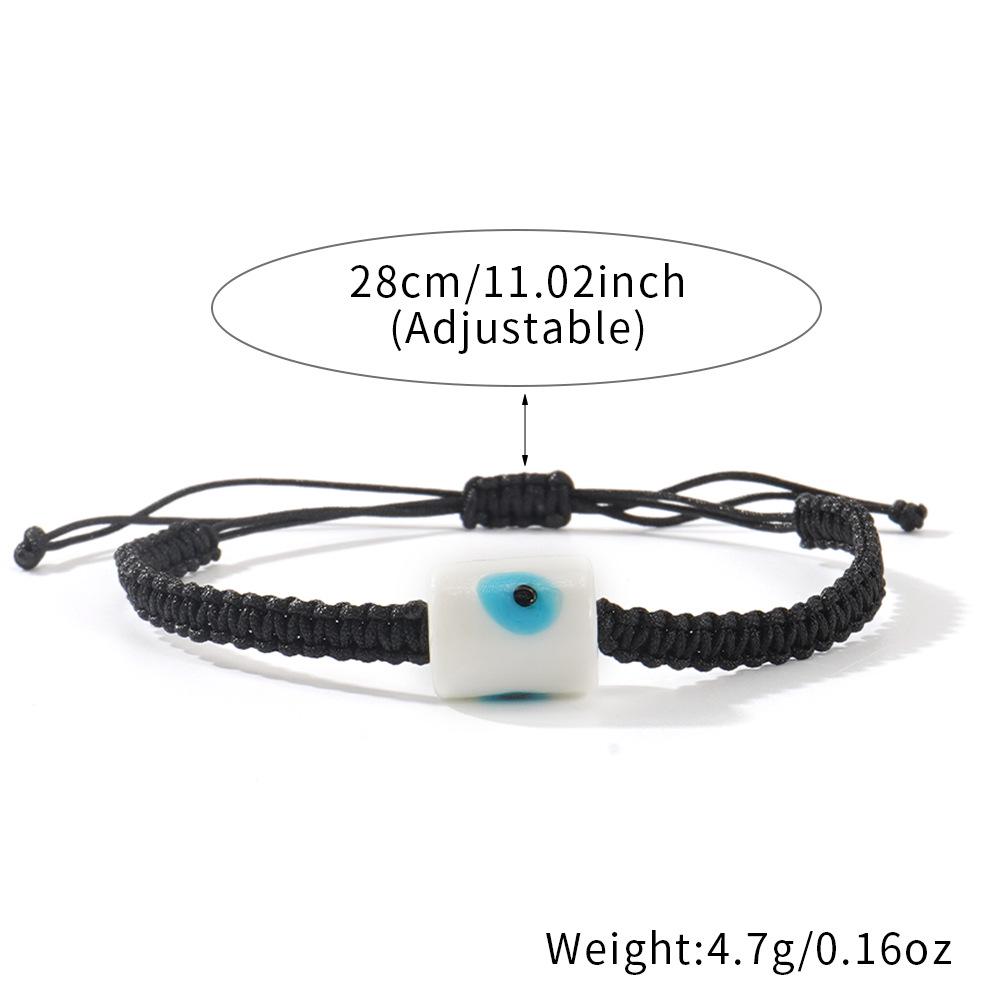 Multicolor Woven Rope Demon Eye Bracelet - Trendy Design for Daily Wear