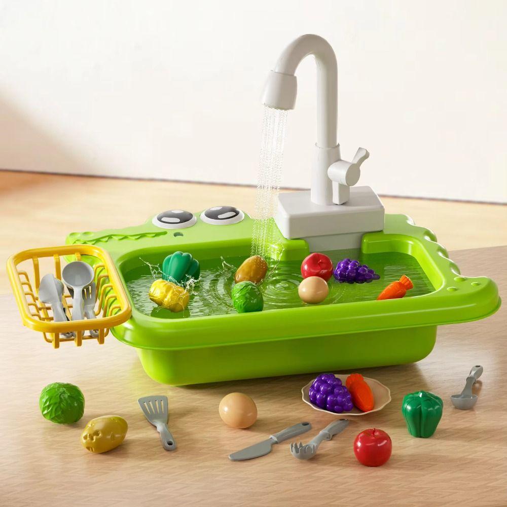 Single Hole Faucet Replacement Toy Rotatable Sink Faucet Play Tap Kitchen Sink Toy  Children
