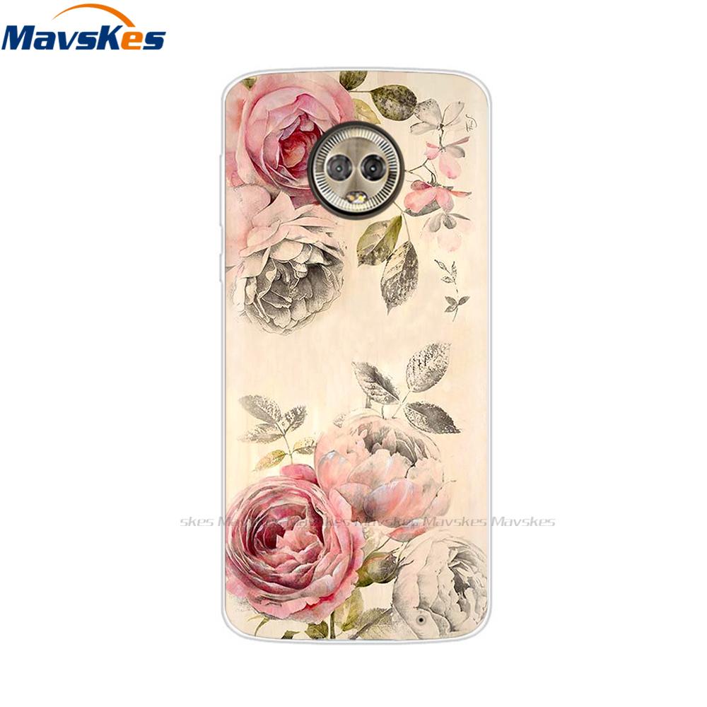 Silicon Case For Moto G6 Plus Case Full Protection Soft Tpu Back Cover On For Motorola MotoG6 G6 Play Bumper Phone Shell Coque