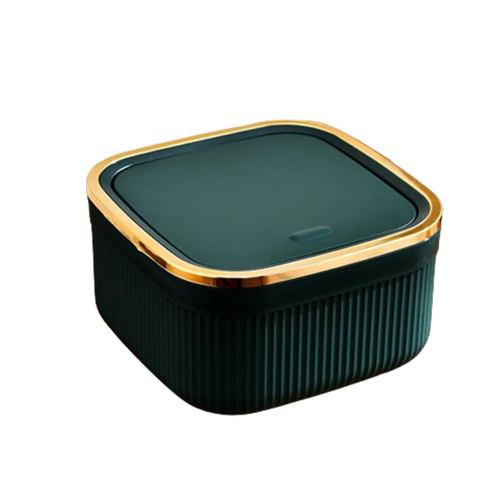 Mini Trash Can Portable Press Type Waste Bin Multipurpose Desk Trash Bin for Living Room Home Bedroom Beside Office Kitchen