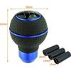 Lunsom PU Shift Knob 5 Speed Gear Shift Knob General Auto Manual Car (Blue)