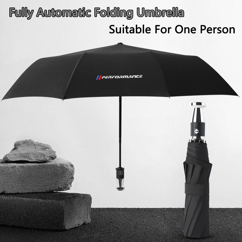 RTY7 Fashion Car Automatic Folding Umbrella Stickers For BMW Performance E46 E39 E60 E90 E30 E36 E87 E53 F15 F16 F20 F30 G20 G30 M
