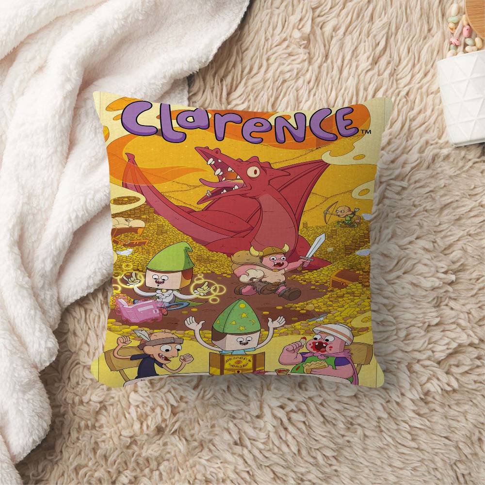 

Cartoon CClarences Cushion Cover Inches Farmhouse Decor Home Throw Pillow Covers for Couch Decorations 30x30 cm