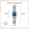 LIGE 2025 New Women Watch Simple Fashion Waterproof Quartz Ladies Watches Ultra-Thin Mesh Women's Bracelet Watch
