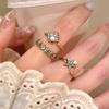 Retro Ocean Party Enamel Seashell & Pearl Starfish Ring for Women – Stackable Index Finger Jewelry