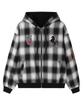 OPENYARD(OY) Reversible Check Hooded Jacket - Black