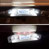 LED License Plate Light Lamp Assembly Chrome Housing Compatible With 1999-2013 Chevy Silverado GMC Sierra Suburban Avalanche Tahoe Yukon 6000K White,