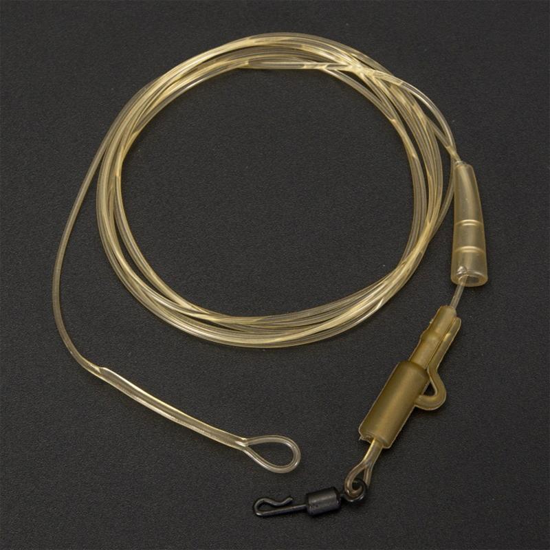 45LB Fishing Accessories Durable Leading Line Fluorocarbon Wire with Swivels 1pc