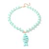 Starfish Shell Charm Fish Starfish Pendant Necklace Colorful Beads Boho Necklace  Jewelry Gifts