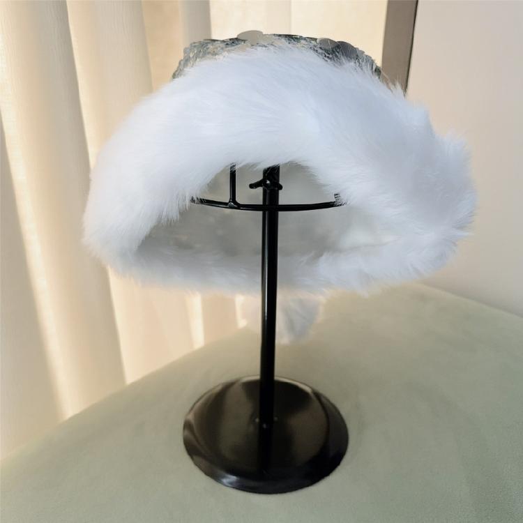 Christmas Theme Party Hat for Adult Glittering Sequins Santa Caps Festival Props Noel Hat for Holiday Family Gathering