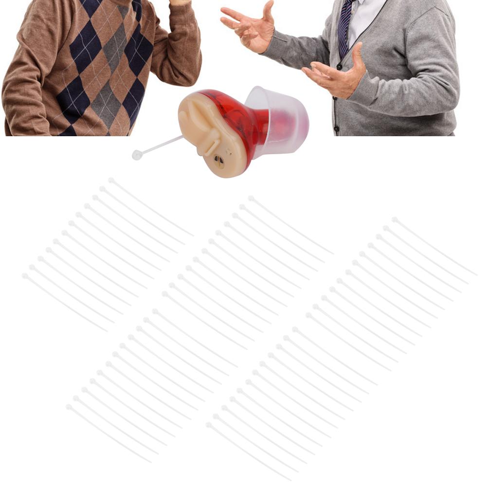 50pcs / Bag Hearing Aid Pull Out String Portable Professional Hearing Aid Accessory