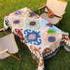 Ethnischer Stil Outdoor-Tischdecke & Picknickdecke - Feuchtigkeitsfeste Campingmatte und Kaffeetischabdeckung