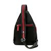 Multifunktionaler Rucksack Colorblock Große Kapazität Retro Brusttasche