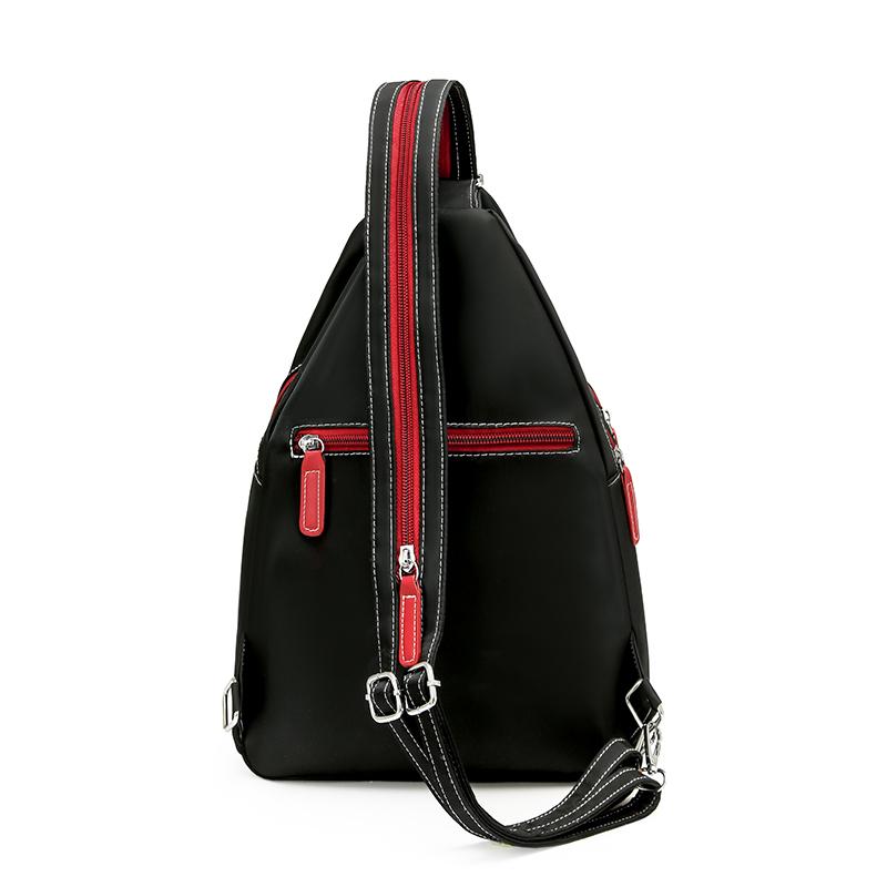 Multifunktionaler Rucksack Colorblock Große Kapazität Retro Brusttasche