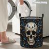Collapsible Laundry Basket Large Round Waterproof Fabric Hamper Dirty Clothes Storage Bin Toy Organizer with Handles