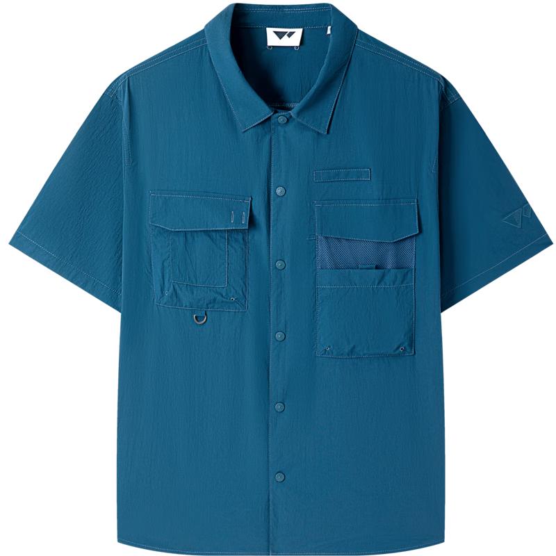 Septwolves Men s Moisture-Wicking Quick-Dry Short Sleeve Casual Shirt 185/104A