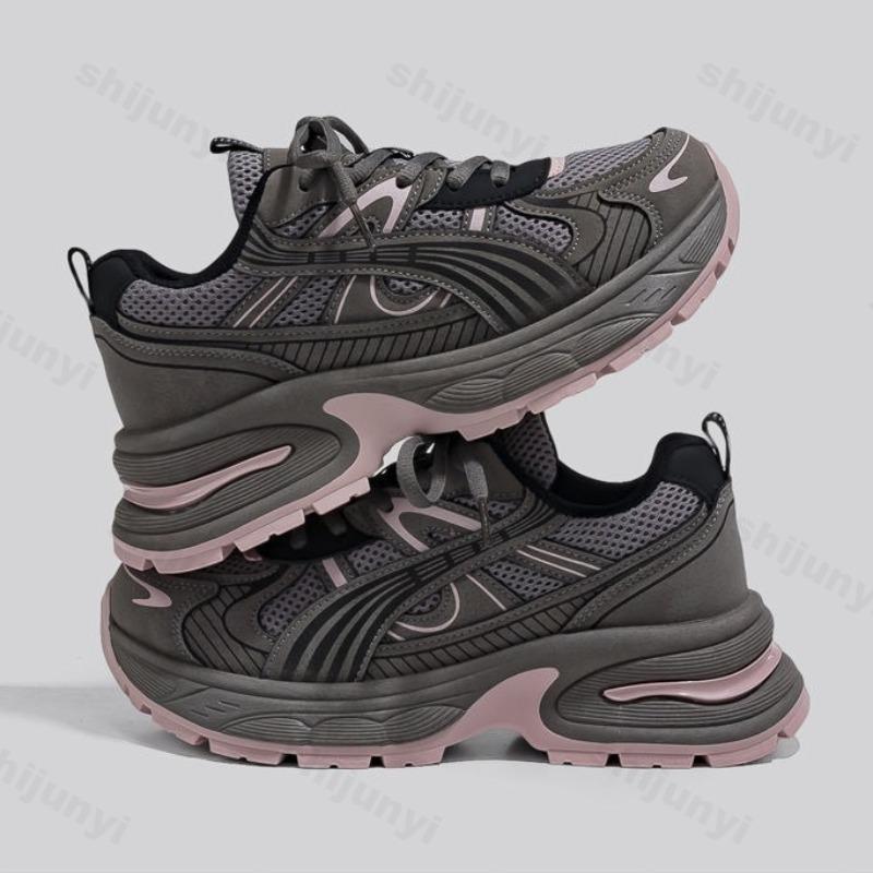 Fashion Woman Shoes 2025 New Sneakers Women Platform Flat Shoe Gray Pink Casual Trainers Ladies Chunky Sneakers Womens Zapatillas Mujern