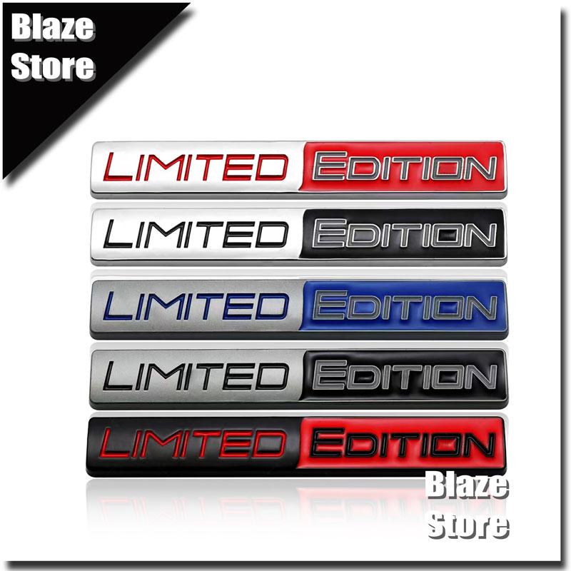 1Pc Auto LIMITED EDITION Emblem Metal Badge Sticker For Motorcycle Body Decor Decals Car Accessories