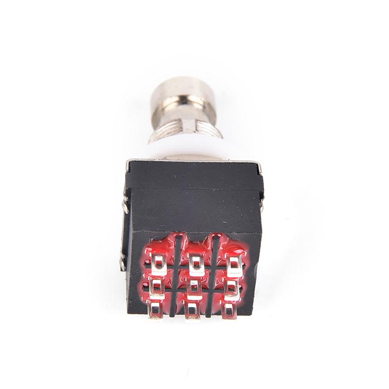 

1X 9-Pin 3Pdt Guitar Effects Pedal Box Stomp Foot Metal Switch True Bypass Black N/A