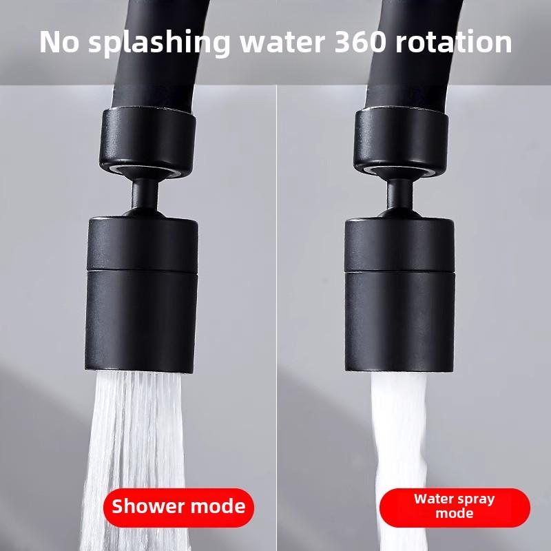 Nová 2 režimová kuchyňská baterie Sprejová hlava Filtr Nastavitelný o 360° Rotační kohoutek Tryska Bubbler Kuchyňský dřez Baterie Perlátor