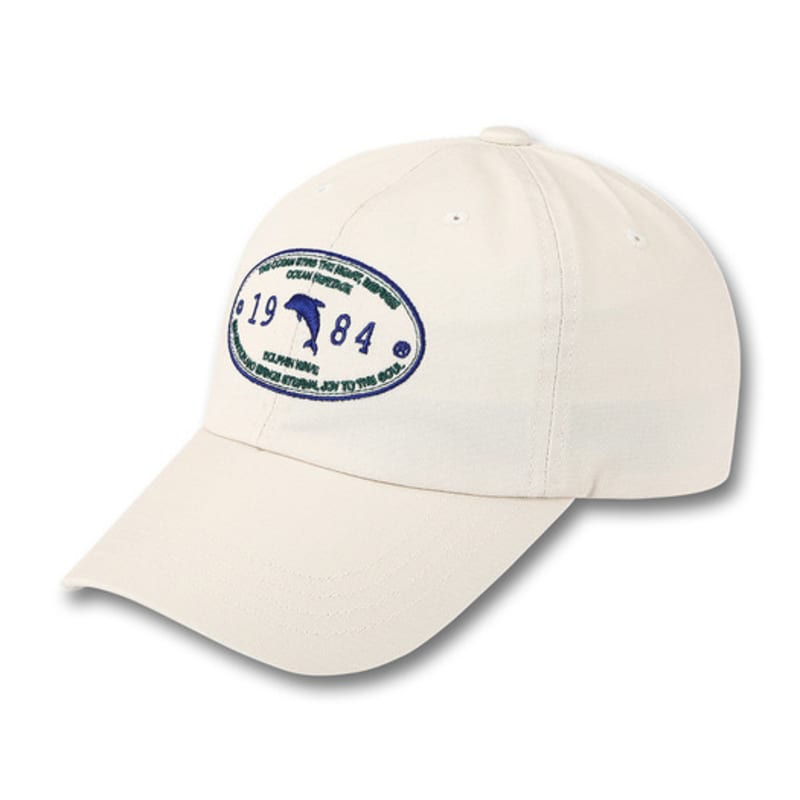 DOLPHIN WAVE APPAREL Oval Dolphin Ball Cap_123823IV