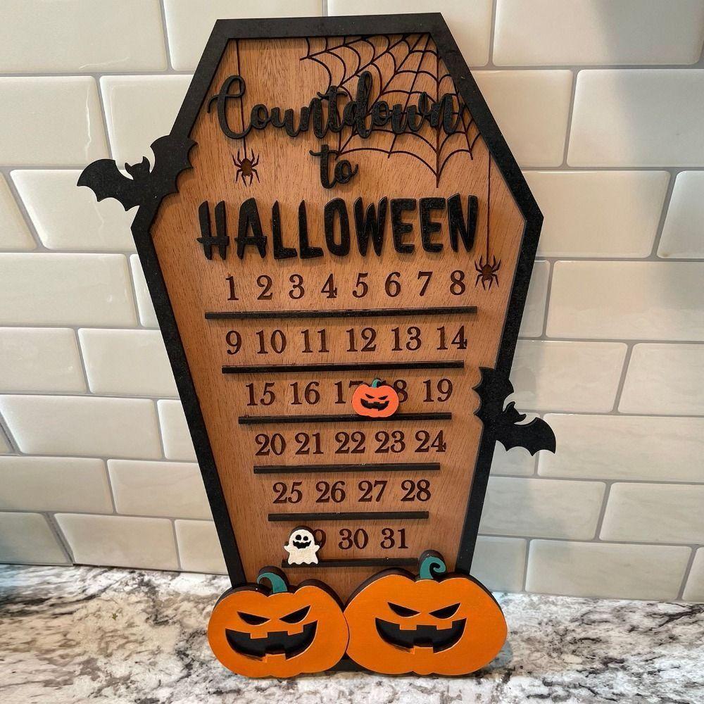 Kürbis Geist Schreibtischdekoration Exquisite Feiertagsdeko Halloween-Thema Adventskalender Innen