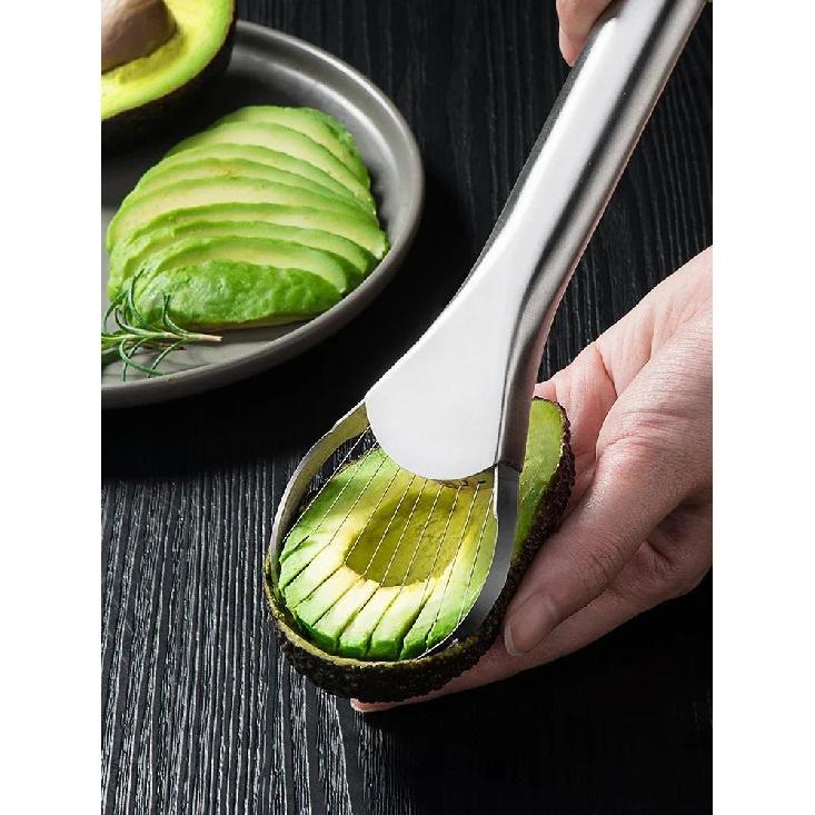Avocado Gadget Stainless Steel Cutter Kitchen Gadgets Fruit Cutting Artifact All for Kitchen and Home Dragon Fruit Slices 4