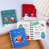 Loose-leaf Mini Notebook Cute Side-flip Coil Book 40sheets Christmas Coil Notepad  Office Supplies